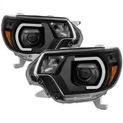 Spyder Auto Projector Headlights - Light Bar DRL - Black for 2012-2015 Toyota Tacoma - 9037542 - (2015 2014 2013 2012)