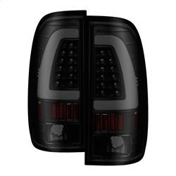 Spyder Auto Light Bar LED Tail Lights - Black Smoke for 1999-2007 Ford F-350 Super Duty - 9038501 - (2007 2006 2005 2004 2003 2002 2001 2000 1999)