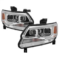 Spyder Auto Projector Headlights - Light Bar DRL - Chrome for 2015-2017 Chevrolet Colorado - 9039294 - (2017 2016 2015)