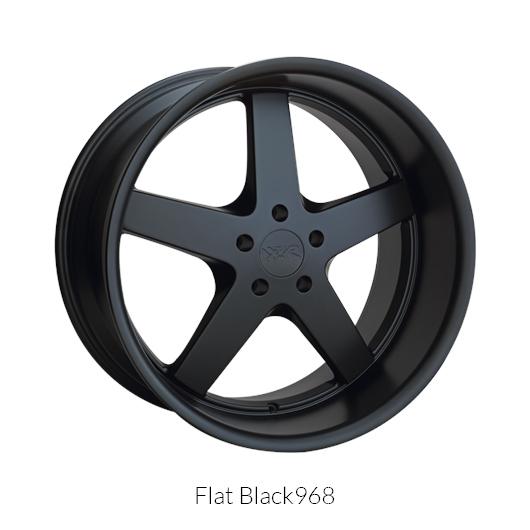 XXR 968 Flat Black Wheels for 2016-2017 LEXUS RC200T - 18x9 35 mm - 18" - (2017 2016)