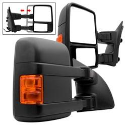 Spyder Auto 2 Ford Superduty 99-07 POWER Heated Amber LED Signal Telescoping Mirrors for 1999-2007 Ford F-350 Super Duty - 9935459 - (2007 2006 2005 2004 2003 2002 2001 2000 1999)