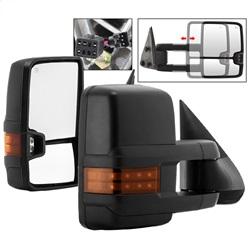 Spyder Auto G2 Power Heated Amber LED Signal Telescoping Mirror - SET for 1999-2002 Chevrolet Silverado 2500 - 9936678 - (2002 2001 2000 1999)