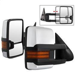 Spyder Auto G3 LED Signal Telescoping Mirror Chrome Cover - SET for 2001-2003 Chevrolet Silverado 1500 HD - 9936746 - (2003 2002 2001)