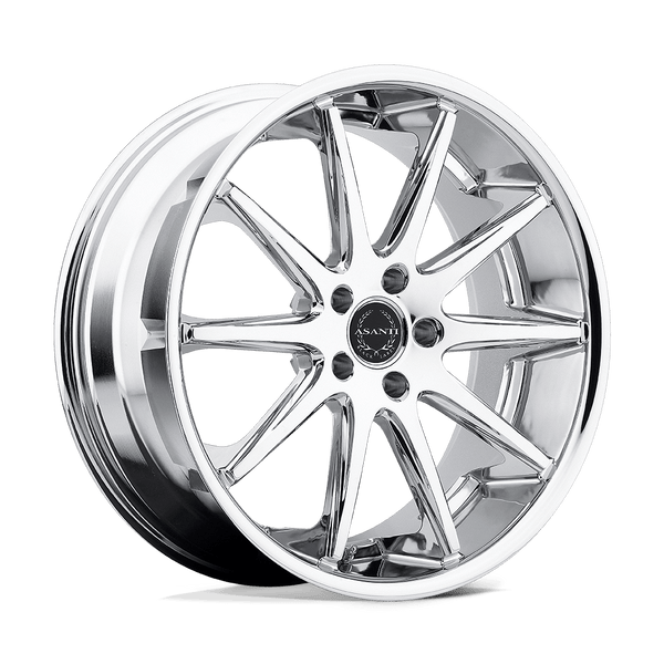 Asanti Black ABL-4 CAPELLA CHROME Wheels for 2013-2018 ACURA MDX [] - 20X8.5 30 mm - 20"  - (2018 2017 2016 2015 2014 2013)