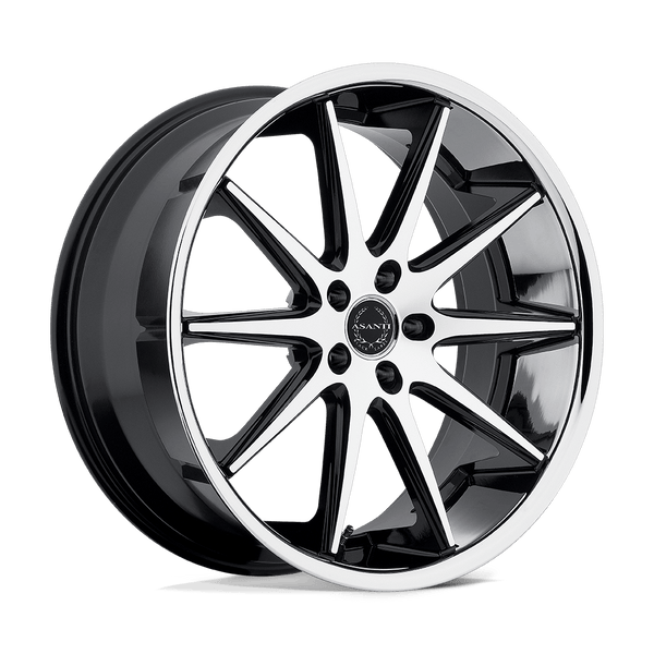 Asanti Black ABL-4 CAPELLA MACHINED FACE SS LIP Wheels for 2013-2018 ACURA MDX [] - 20X8.5 35 mm - 20"  - (2018 2017 2016 2015 2014 2013)