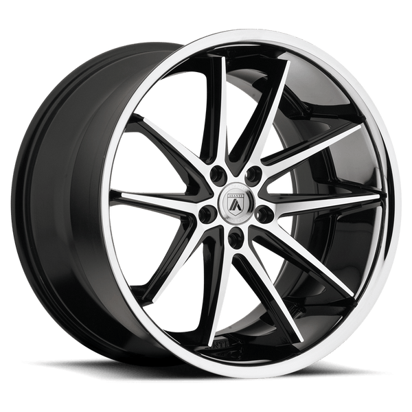 Asanti Black ABL-5 ALTAIR MACHINED FACE SS LIP Wheels for 2021-2023 ACURA TLX [] - 20X8.5 35 mm - 20"  - (2023 2022 2021)