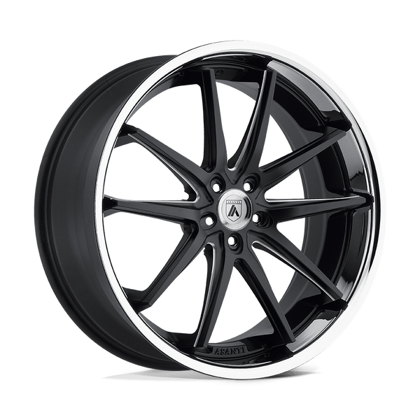 Asanti Black ABL-5 ALTAIR MATTE BLACK MILLED SS LIP Wheels for 2019-2023 ACURA RDX [] - 20X8.5 35 mm - 20"  - (2023 2022 2021 2020 2019)