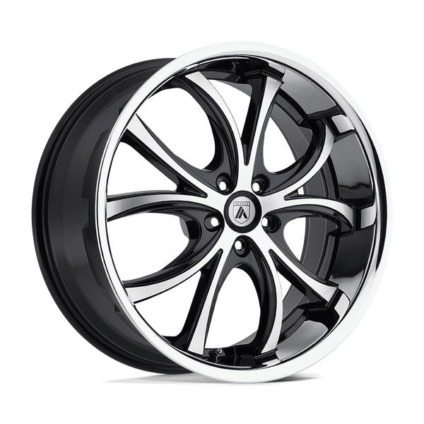 Asanti Black ABL-8 ELEKTRA MACHINED FACE SS LIP Wheels for 2013-2018 ACURA MDX [] - 20X8.5 38 mm - 20"  - (2018 2017 2016 2015 2014 2013)