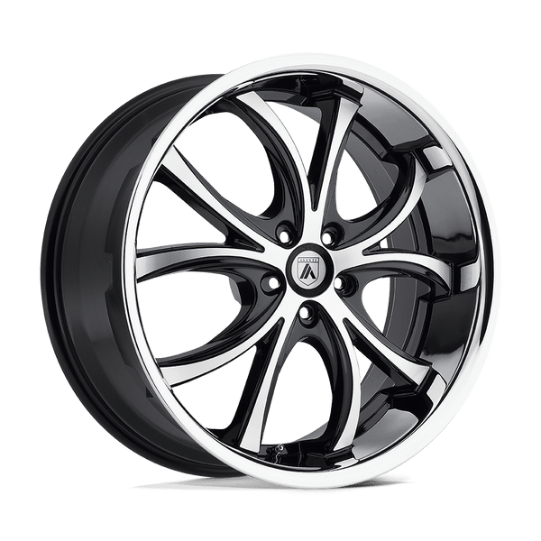 Asanti Black ABL-8 ELEKTRA MACHINED FACE SS LIP Wheels for 2017-2020 ACURA MDX [] - 22X9 32 mm - 22"  - (2020 2019 2018 2017)