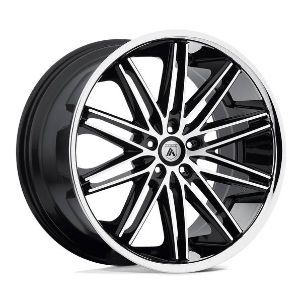 Asanti Black ABL-10 POLLUX MACHINED FACE SS LIP Wheels for 2017-2020 ACURA MDX [] - 22X9 32 mm - 22"  - (2020 2019 2018 2017)