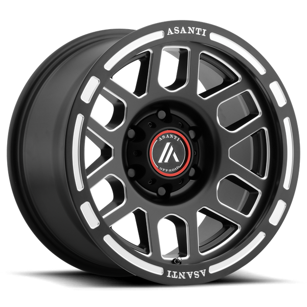 Asanti Off Road AB812 CLAYMORE SATIN BLACK MILLED Wheels for 2021-2023 FORD F-150 [] - 18X9 0 MM - 18"  - (2023 2022 2021)