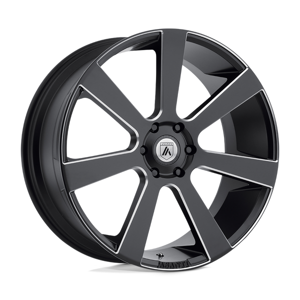 Asanti Black ABL-15 APOLLO SATIN BLACK MILLED Wheels for 2013-2018 ACURA MDX [] - 22X9 35 mm - 22"  - (2018 2017 2016 2015 2014 2013)