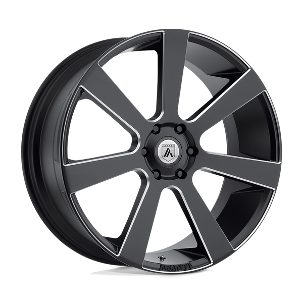 Asanti Black ABL-15 APOLLO SATIN BLACK MILLED Wheels for 2017-2020 ACURA MDX [] - 22X9 35 mm - 22"  - (2020 2019 2018 2017)