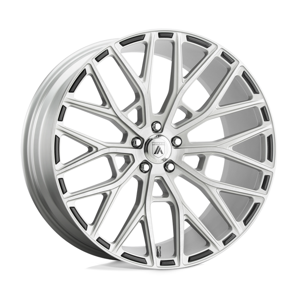 Asanti Black ABL-21 LEO BRUSHED SILVER Wheels for 1997-2006 JEEP WRANGLER [] - 20X8.5 38 MM - 20"  - (2006 2005 2004 2003 2002 2001 2000 1999 1998 1997)