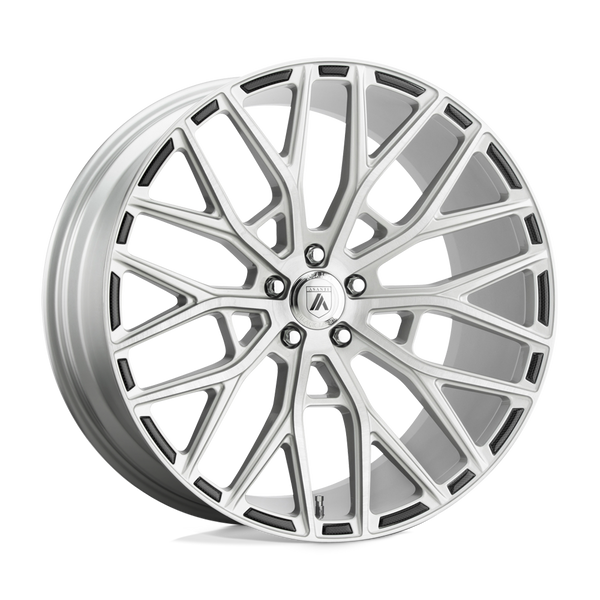 Asanti Black ABL-21 LEO BRUSHED SILVER Wheels for 2015-2020 ACURA TLX [] - 20X8.5 38 MM - 20"  - (2020 2019 2018 2017 2016 2015)