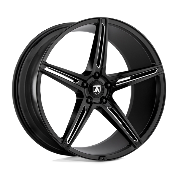 Asanti Black ABL-22 ALPHA 5 GLOSS BLACK MILLED Wheels for 2013-2018 ACURA MDX [] - 20X8.5 38 mm - 20"  - (2018 2017 2016 2015 2014 2013)