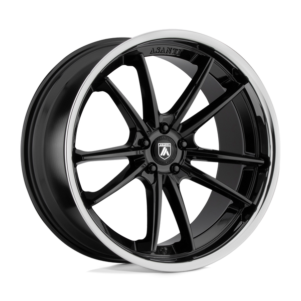 Asanti Black ABL-23 SIGMA GLOSS BLACK CHROME LIP Wheels for 2004-2008 ACURA TL BASE 3.2L [] - 20X9 35 mm - 20"  - (2008 2007 2006 2005 2004)