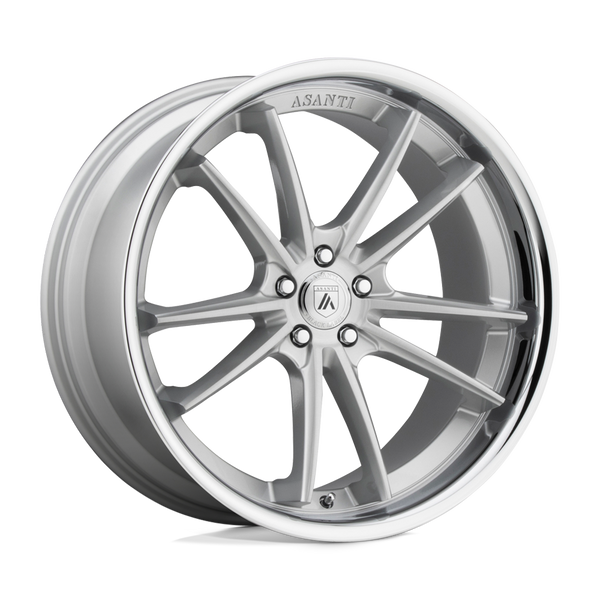 Asanti Black ABL-23 SIGMA BRUSHED SILVER CHROME LIP Wheels for 2014-2022 LAND ROVER RANGE ROVER SUPERCHARGED [] - 20X9 35 MM - 20"  - (2022 2021 2020 2019 2018 2017 2016 2015 2014)
