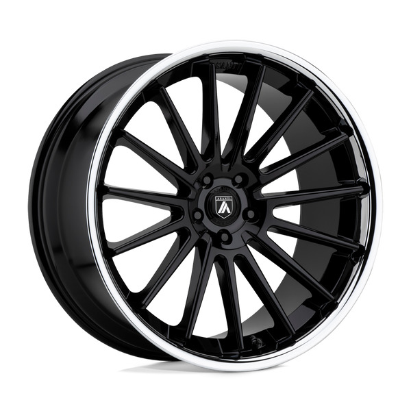 Asanti Black ABL-24 BETA GLOSS BLACK CHROME LIP Wheels for 2017-2020 ACURA MDX [] - 20X9 35 mm - 20"  - (2020 2019 2018 2017)
