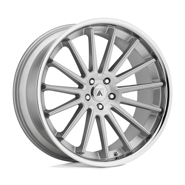 Asanti Black ABL-24 BETA BRUSHED SILVER CHROME LIP Wheels for 2019-2023 ACURA RDX [] - 20X9 35 mm - 20"  - (2023 2022 2021 2020 2019)