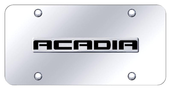 GMC Acadia Chrome on Chrome 3D Bar License Plate - ACA.N.CC