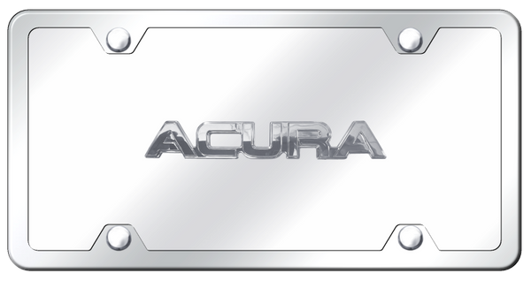 Acura Acura OEM Name Plate Kit - Chrome on Mirrored License Plate - ACU.N.CCK