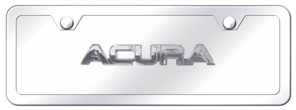 Acura Acura OEM Name Mini Kit - Chrome on Mirrored License Plate - ACU.N.CCMK