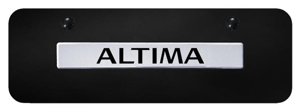 Nissan Altima Chrome on Black 3D Bar Mini License Plate - ALT.N.CBM