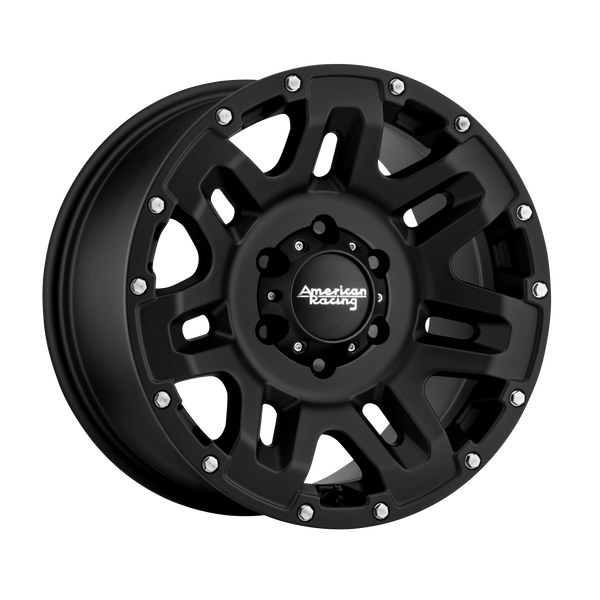 American Racing AR200 YUKON CAST IRON BLACK Wheels for 2007-2017 JEEP WRANGLER [] - 17X9 18 mm - 17"  - (2017 2015 2014 2013 2012 2011 2010 2009 2008 2007)
