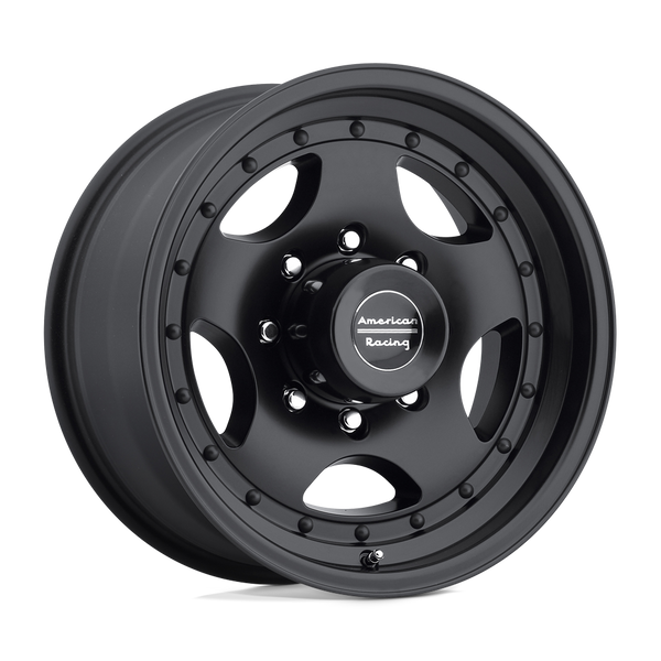 American Racing AR23 SATIN BLACK Wheels for 1997-2006 JEEP WRANGLER [] - 15X7 -6 MM - 15"  - (2006 2005 2004 2003 2002 2001 2000 1999 1998 1997)