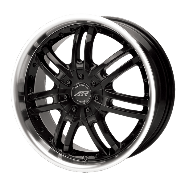 American Racing AR363 HAZE GLOSS BLACK WITH DIAMOND CUT LIP Wheels for 2019-2022 SUBARU ASCENT [] - 17X7.5 45 MM - 17"  - (2022 2021 2020 2019)