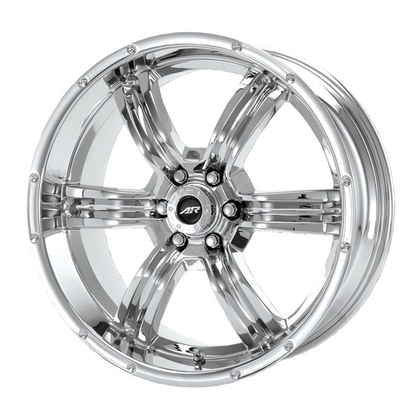 American Racing AR620 TRENCH CHROME Wheels for 2007-2014 TOYOTA FJ CRUISER [] - 16X8 12 mm - 16"  - (2014 2013 2012 2011 2010 2009 2008 2007)