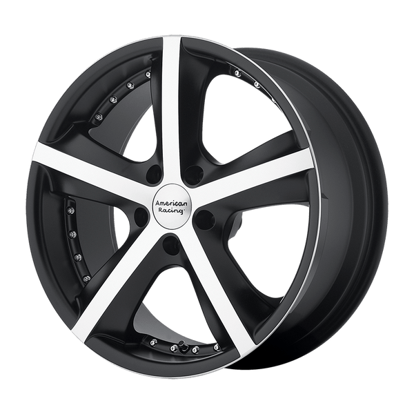 American Racing AR882 PHANTOM MATTE BLACK MACHINED Wheels for 2015-2020 ACURA TLX [] - 20X8.5 38 MM - 20"  - (2020 2019 2018 2017 2016 2015)