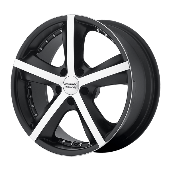 American Racing AR882 PHANTOM MATTE BLACK MACHINED Wheels for 2004-2008 ACURA TL TYPE-S [] - 20X8.5 38 mm - 20"  - (2008 2007 2006 2005 2004)