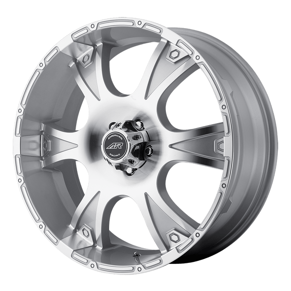 American Racing AR889 DAGGER SILVER MACHINED Wheels for 2004-2008 ACURA TL TYPE-S [] - 20X8.5 35 mm - 20"  - (2008 2007 2006 2005 2004)