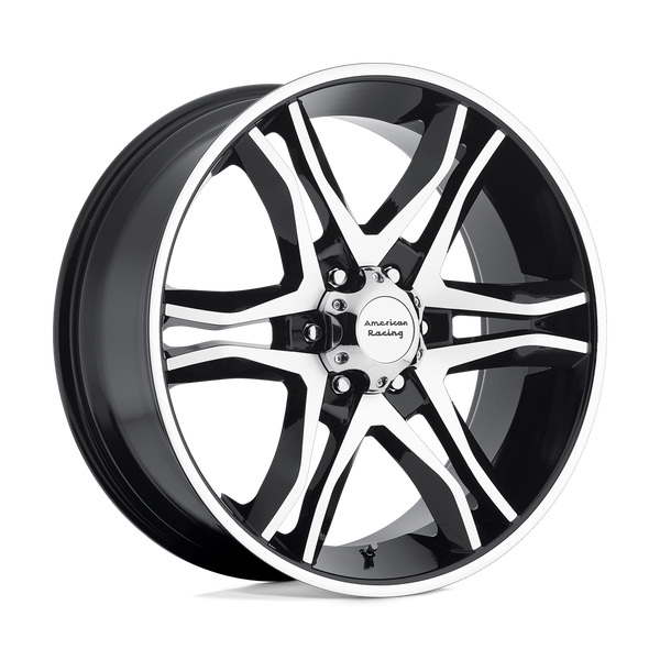 American Racing AR893 MAINLINE GLOSS BLACK MACHINED Wheels for 2004-2008 ACURA TL TYPE-S [] - 17X8 25 mm - 17"  - (2008 2007 2006 2005 2004)