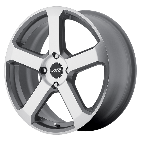 American Racing AR896 DARK SILVER W/ MACH FACE Wheels for 2015-2020 ACURA TLX [] - 17X7.5 45 MM - 17"  - (2020 2019 2018 2017 2016 2015)