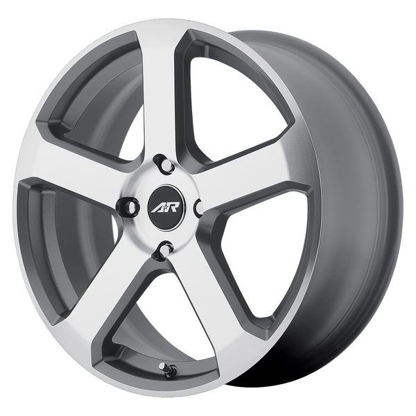 American Racing AR896 DARK SILVER W/ MACH FACE Wheels for 2017-2022 ACURA ILX [] - 17X7.5 45 mm - 17"  - (2022 2021 2020 2019 2018 2017)