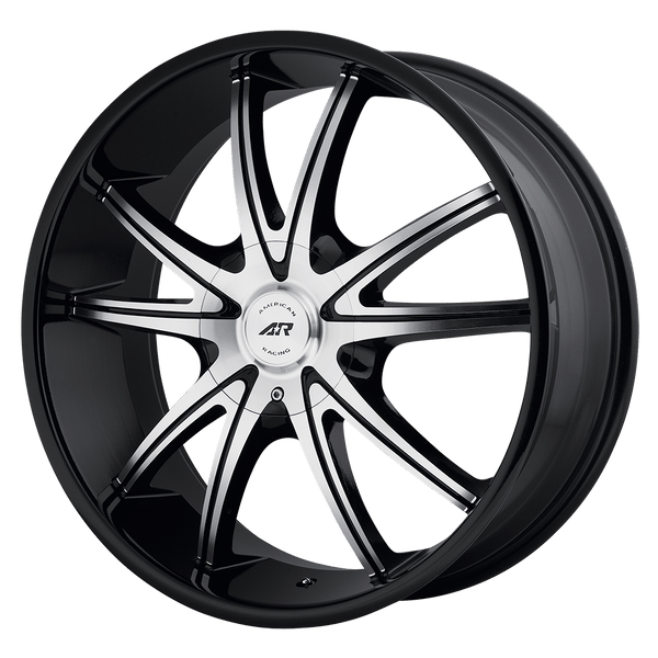 American Racing AR897 GLOSS BLACK MACHINED Wheels for 2019-2023 ACURA RDX [] - 22X9 38 mm - 22"  - (2023 2022 2021 2020 2019)