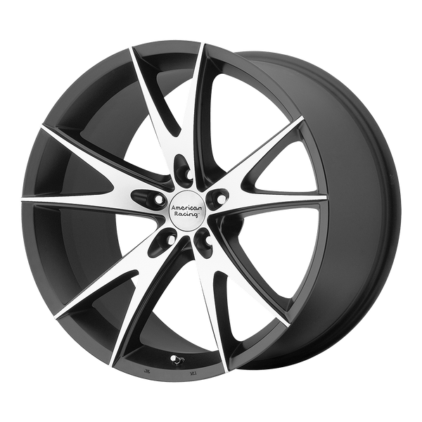 American Racing AR903 GLOSS BLACK MACHINED Wheels for 2014-2020 ACURA RLX [] - 17X8 38 mm - 17"  - (2020 2019 2018 2017 2016 2015 2014)