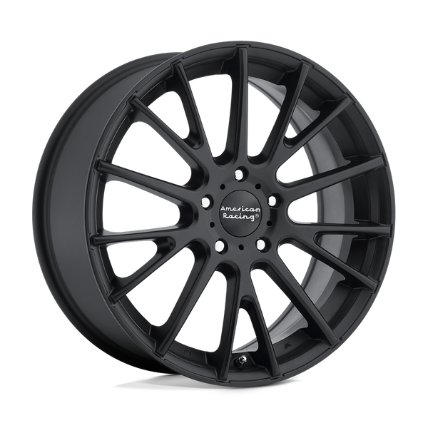 American Racing AR904 SATIN BLACK Wheels for 2017-2023 TESLA MODEL 3 NON PERF [] - 18X8 45 mm - 18"  - (2023 2022 2021 2020 2019 2018 2017)