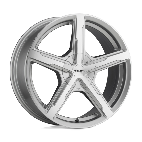 American Racing AR921 TRIGGER SILVER MACHINED Wheels for 2009-2014 ACURA TL [] - 18X8 38 mm - 18"  - (2014 2013 2012 2011 2010 2009)