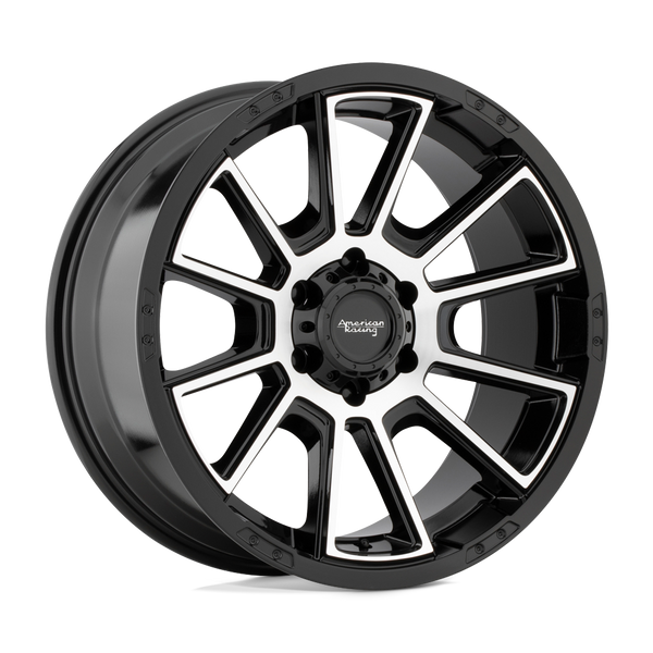 American Racing AR933 INTAKE GLOSS BLACK MACHINED Wheels for 2021-2023 FORD F-150 [] - 20X9 0 MM - 20"  - (2023 2022 2021)