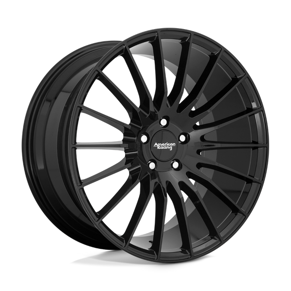 American Racing AR934 FASTLANE GLOSS BLACK Wheels for 2013-2018 ACURA MDX [] - 20X8.5 25 mm - 20"  - (2018 2017 2016 2015 2014 2013)