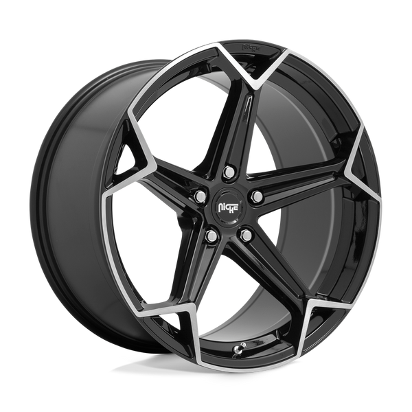 Niche 1PC N259 ARROW GLOSS BLACK BRUSHED Wheels for 2015-2020 ACURA TLX [] - 20X9 35 MM - 20"  - (2020 2019 2018 2017 2016 2015)