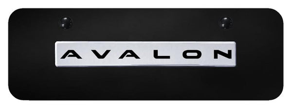 Toyota Avalon Chrome on Black 3D Bar Mini License Plate - AVA.N.CBM