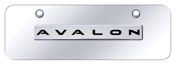 Toyota Avalon Chrome on Chrome 3D Bar Mini License Plate - AVA.N.CCM