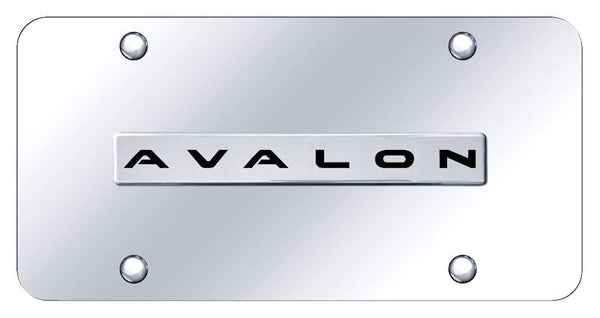 Toyota Avalon Chrome on Chrome 3D Bar License Plate - AVA.N.CC