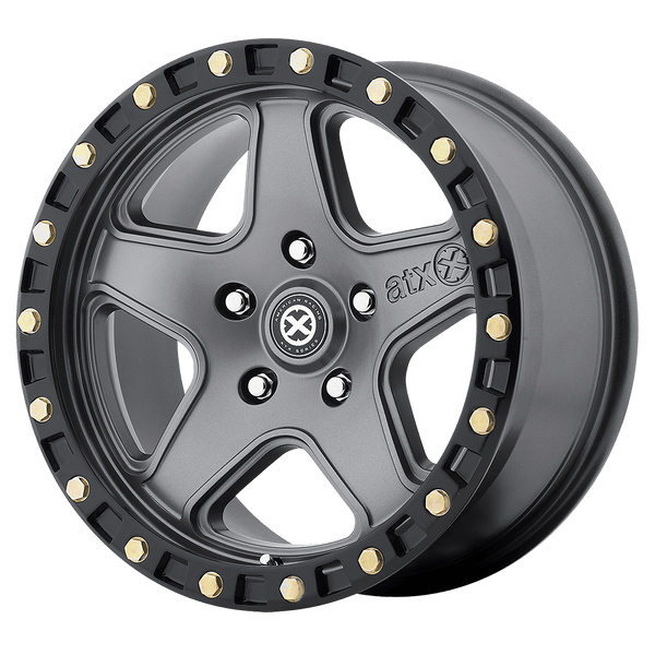 ATX Series AX194 RAVINE MATTE GRAY BLACK REINFORCING Wheels for 2019-2023 ACURA RDX [] - 18X8.5 35 mm - 18"  - (2023 2022 2021 2020 2019)