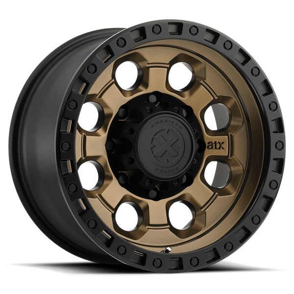 ATX Series AX201 MATTE BRONZE WITH BLACK LIP Wheels for 2017-2020 ACURA MDX [] - 18X9 35 mm - 18"  - (2020 2019 2018 2017)
